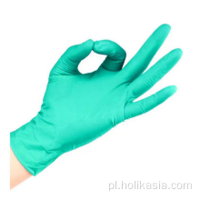 Lateksowe rękawiczki medyczne zielone medium